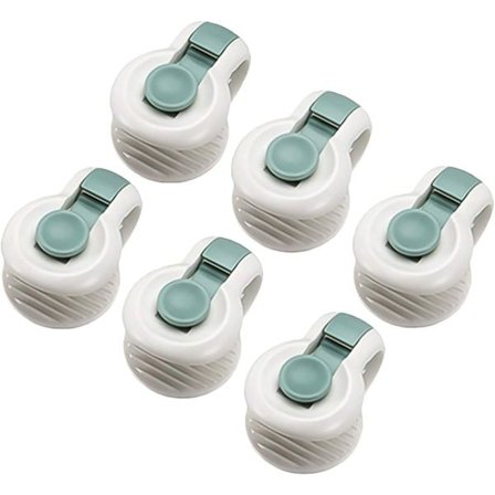 6 stk sklisikre dynefikser filmholder husholdning(grønn) seng klær