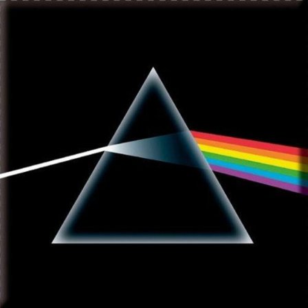 Pink Floyd Dark Side Of The Moon Kylskåpsmagnet En Storlek Svart