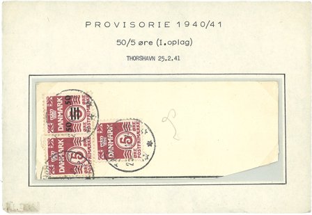 Færøerne - Provisorie 50/5 på talon