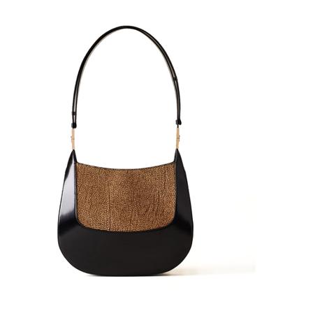 Borbonese, Shoulder Bags Zwart, Dames, Maat:ONE Size
