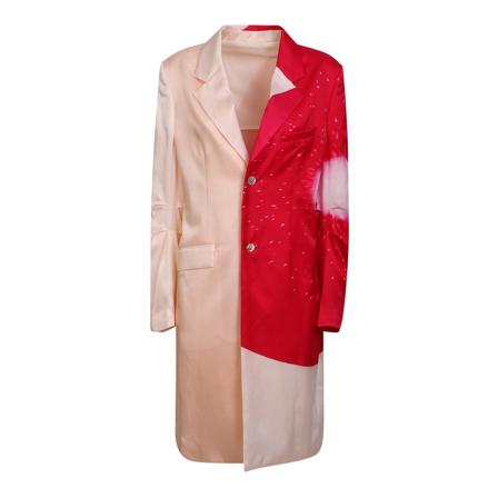 Issey Miyake Single-Breasted Coats inbo, Dame Uldfrakker