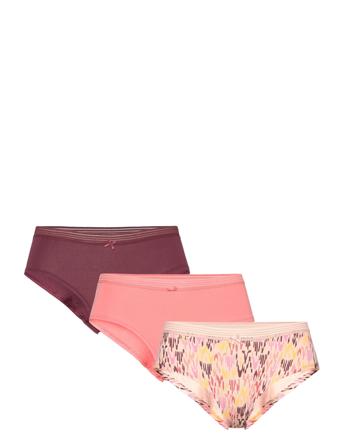 Cory Tomette - Pack Of 3 Shorties Lingerie Panties Hipsters/boyshorts Multi/mønstret Etam*Betinget Tilbud