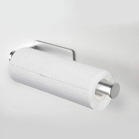 [PL】 Køkkenrulleholder Vægmonteret Køkkenrullestativ Opbevaringsstativ