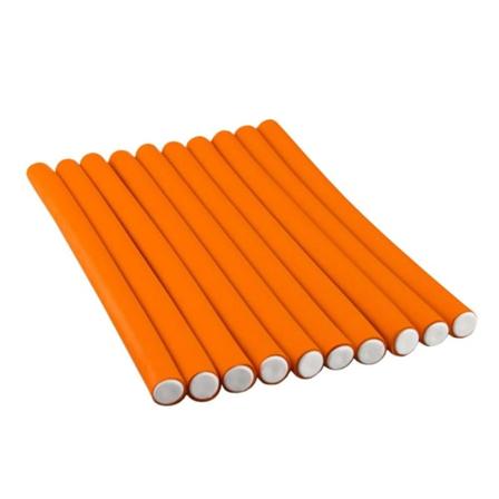 10x bøybare hårspiraler - 3 cm - - Perfet orange
