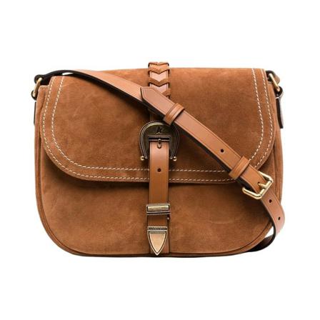 Golden Goose, Shoulder BAG Bruin, Dames, Maat:ONE Size,leer