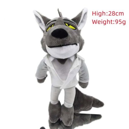 Bad Guys League Anime Surrounding Big Bad Wolf Shark Spider Snake Plysh Toy
