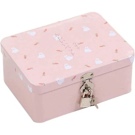 RYI-Oppbevaringsboks i metall med hengelås for hjem, kjøkken og skrivebord