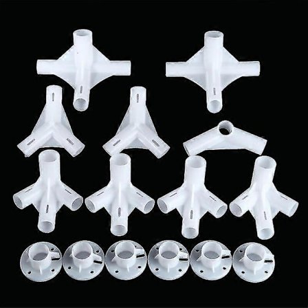 15 stk. Telt Reservedeler Telt Hjørnekobling For 3x6m Paviljong Markise Telt Hjørne Senterkobling Føtter 25/19mm