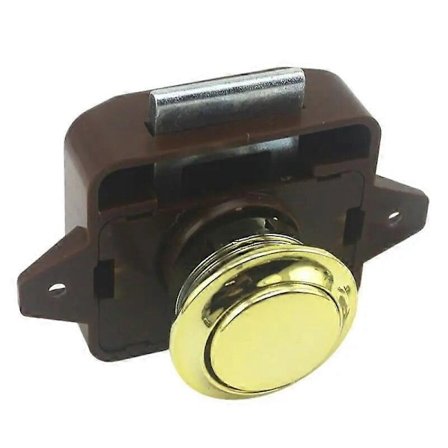 Lättanvänd Tryckknappslås Husbil Husvagn Lådlås Knapplås För Möbelbeslag Yacht Båt Husbil Väggskåp