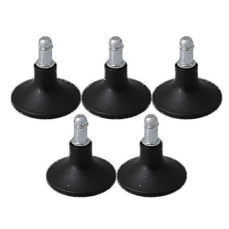 5x Kiinteät kellonmuotoiset liukutassut tuolille, pohjan halkaisija 6 cm