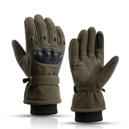 ArmyGreen - Myke, varme, kuldesikre taktiske hansker for vinterutendørs trening