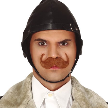 Brunt Engelsk Overskæg