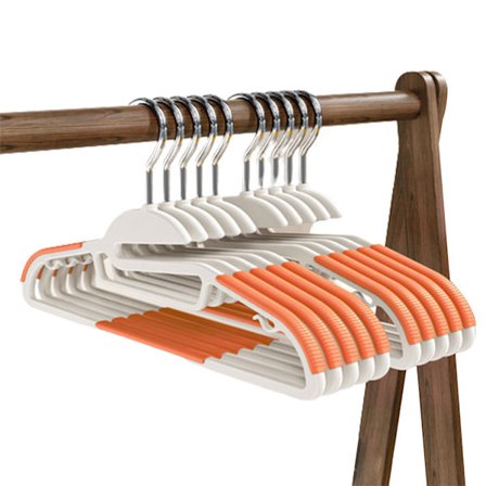 Klädhängare för byxor Skjortor Halkfri Wet & Dry Klädhängare med dubbel användning