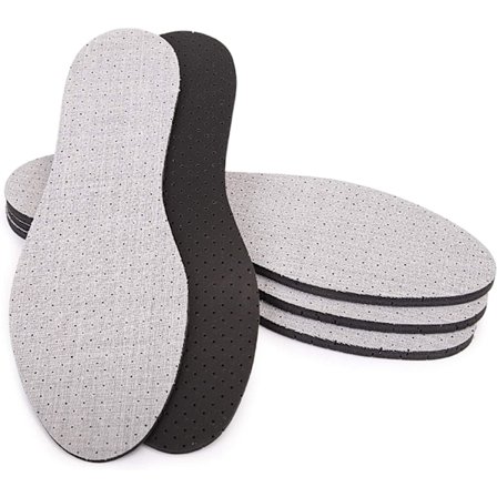 4 Par Anti-Perspirant Indlægssåler - Aftagelige Bomuld & Latex Skum Indlæg