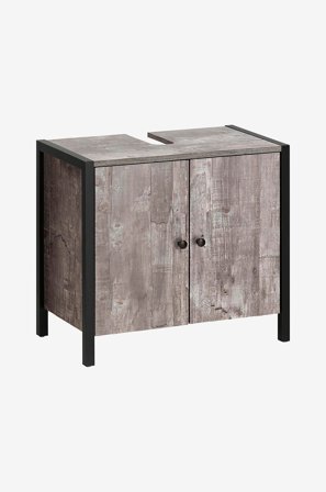 Loft24 - Skab til håndvask Chris - Grå - Badeværelsesmøbler - Fra Homeroom