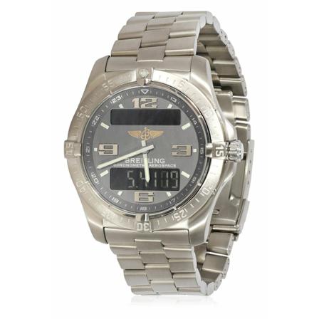 Breitling Pre-owned, Watches, Grå, Herre, Størrelse: ONE SIZE