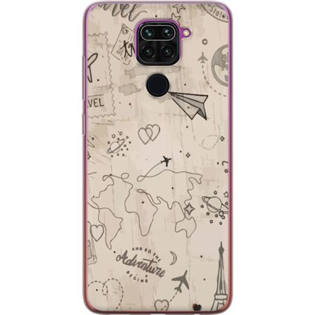 Yhteensopiva Puhelinkuori Xiaomi Redmi Note 9 Tulevaisuuden aseistettu sankari vaaleanpunaisessa ja kultaisessa puvussa, jossa hehkuvaa energiaa drama