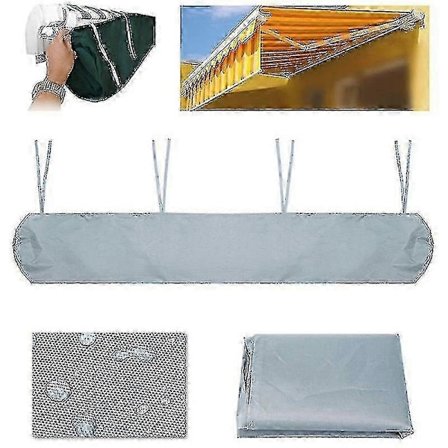 7 Størrelser Utendørs Terrasse Markise Vanntett Deksel Teleskopisk Rullegardin Vanntett Deksel Støvbeskyttelsesdeksel