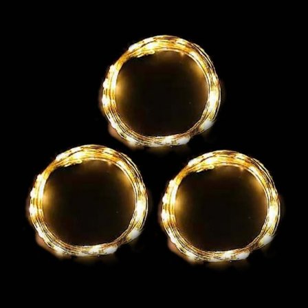 5/10/20M LED Stringlys Kobber Sølv VARM HVID 10M100LED