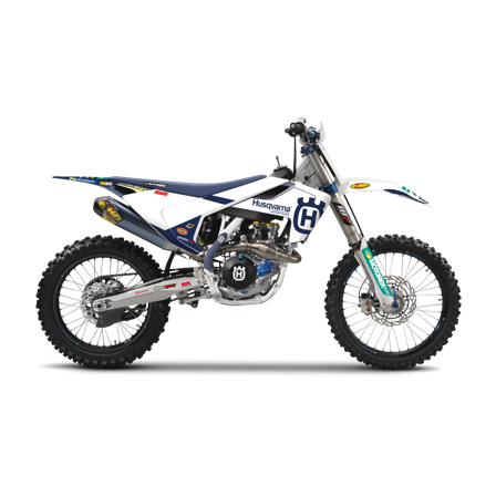 Stickerset + Zadel Blackbird Replica - Husqvarna FE 501 2017-2019