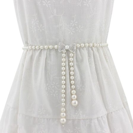 Elegant pärlbälte tunn kedja midjeband 07 07