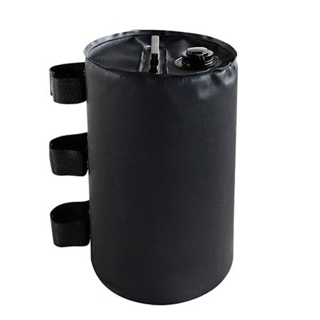 Gazebo-fotvektpose, vannvektpose, vanntett sandsekk for solskjermtelt, parasoll, trampoline, 20*30 cm, svart