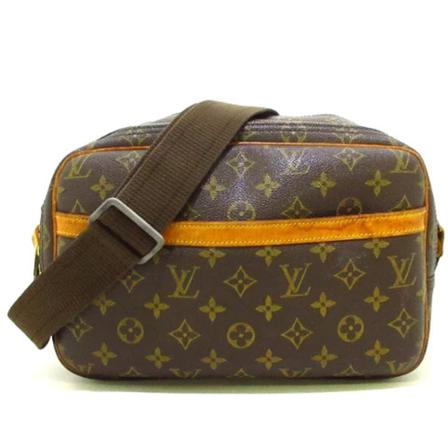 Louis Vuitton Vintage Pre-owned Reporter PM Monogram Crossbody Taske Brun, Dame Vintage Tasker, Størrelse: ONE Size
