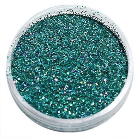 Negleglitter - Finkornet - Isblå - 8ml - Glitter