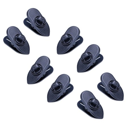 Hovedtelefonkabelholder - hovedtelefonklips - 8-pak - Sort [Lille]