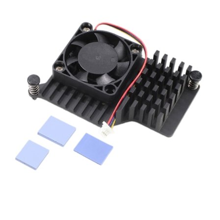 För RPi 5 Active Coolers Fläkt Kylfläns Stöd PWM Hastighetskontroll Kylfläns Radiator