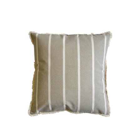 Dekorativ bomuldspude, 45x45cm, Beige