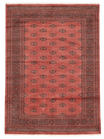 Tkany Ręcznie Pakistański Bucharski 3Ply Dywan 176X242 Wełniany Ciemnoczerwony/Czerwony