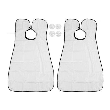 2 stk. Professionel Salon Frisørkappe til Mænd Kvinder Justerbar Lukning Super Silkeagtig Glat Stylist Frisørkappe