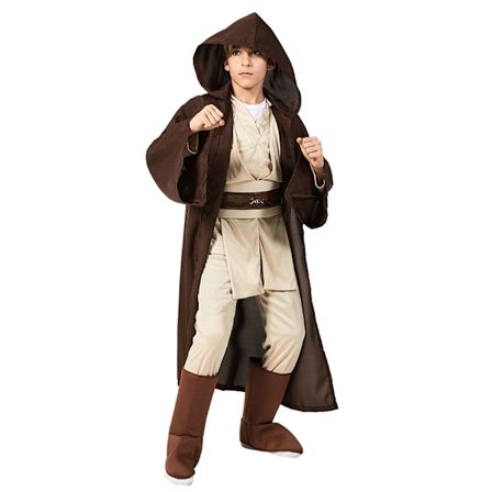 Jedi Knight Klassisk Karakter Barn Cosplay Kostyme Halloween Sceneopptreden Kostyme
