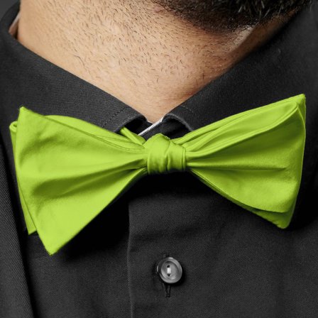 Laço para Atar Simples Verde Lima para homens - Laços para atar