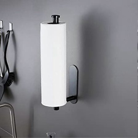 Talouspaperiteline - Keittiöpaperiteline kaapin alla hylly liimattava paperiteline kelmulle