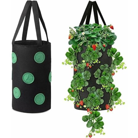 Jordbær Plantepose, 2 stk Jordbær Plantepose, Haveplantning Posen, Ikke-vævet Jordbær Plantepose, Jordbær Plantepose, til Jordbær, Urter,
