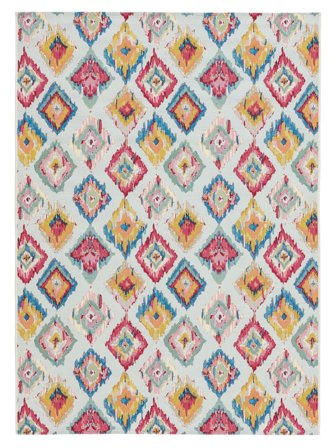 Kirra Ikat Indoor/Outdoor Rug Washable 200X300 Light Blue/Multicolor