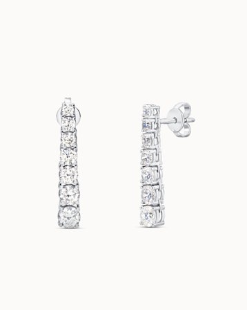 Frances diamantörhängen i 18K vitguld
