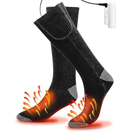 Elektriske opvarmede sokker til mænd og kvinder - 3 varmeindstillinger til motorcykel og skiløb [YDE]