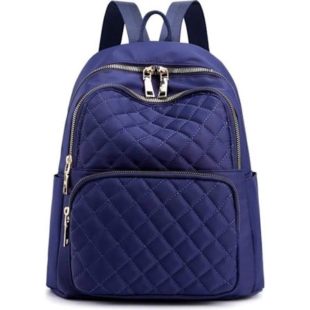 Ryggsekk Dame Ryggsekk Skole Universitet Reise Fritid Arbeidsbelte Laptoprom Anti-tyveriveske Skulderveske (Blå)