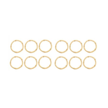 Handgjord Bambu Servettring Naturlig Rustik Servetthållare Natura