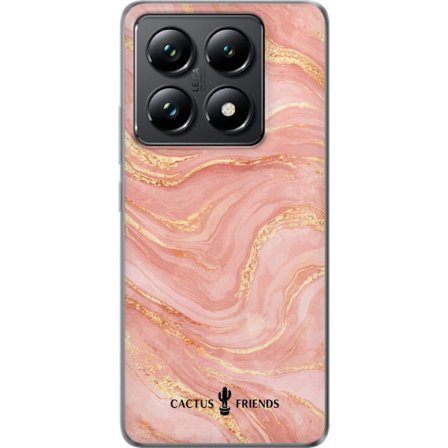 Yhteensopiva Puhelinkuori Xiaomi Xiaomi 14T Pro Cactus and Friends – RoseGoldFlow
