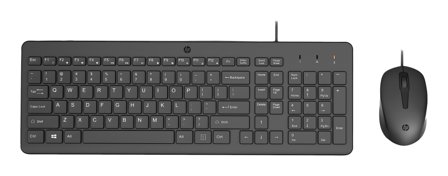 HP 150 - tastatur- og mussett - svart Inn-enhet