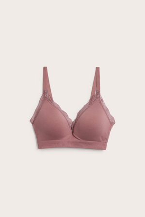 Kappahl | Myk, sømløs BH med formpressede cuper | Mørkerosa