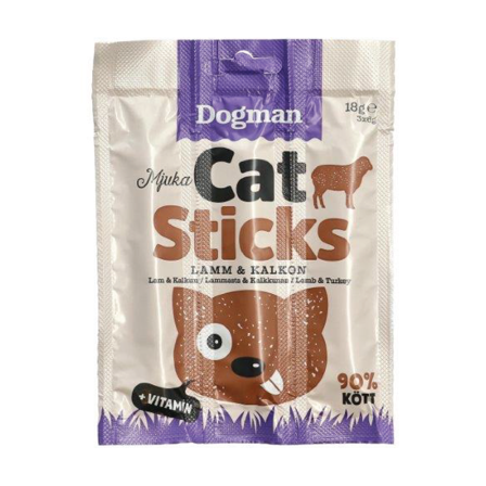 Dogman Cat Sticks Kalkun, 3 stk.