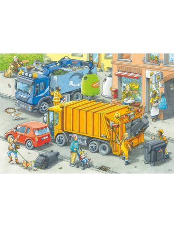 Ravensburger Working Trucks 2X24P - Multi/patterned - ONE SIZE