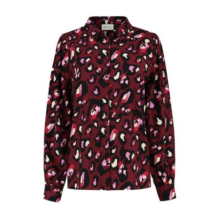 Pom Amsterdam Blouse , Rood , Dames , Maat: S