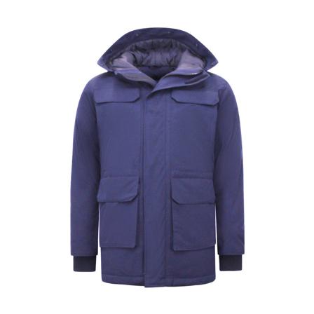 Enos Lange Winterjas Heren Parka - 7169 - Blauw blå, Herr Vinterjackor, Herr, Storlek: M