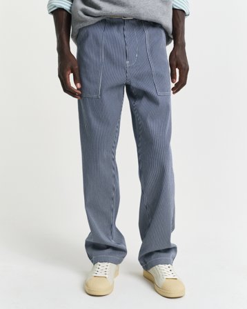GANT Herren Relaxed Fit Jeans mit Hickory-Streifen (38/34)